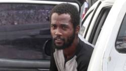 Accused murderer Colonel Thorpe arrives at the Serious Offences Court on Wednesday. (iWN photo)