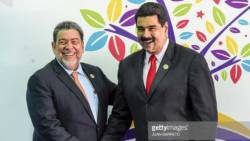 Prime Minister Ralph Gonsalves of SVG, left, and Venezuela's President Nicolas Maduro. (Internet file photo)