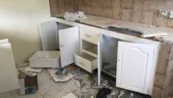 The managers met extensive damage to the apartment after the tenant left. (iWN photo)