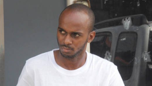 Jameison Black leave the Kingstown Magistrate's Court after his arraignment on Friday. (iWN photo)