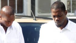 Imo MIller, left, and Donrick Richards as they return to prison after their sentencing on Dec. 7, 2018. (iWN photo)
