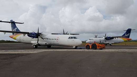 LIAT aircraft at the Terrence B. Lettsome Airport at Beef Island. (LIAT photo)
