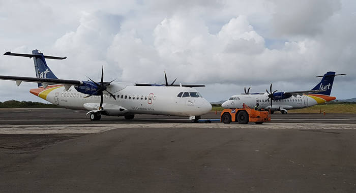LIAT aircraft at the Terrence B. Lettsome Airport at Beef Island. (LIAT photo)