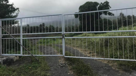 The gate at the entrance to the property that Leon "Bigger Bigs" Samuel owes in Rabacca. (Photo: Bigger Bigs/Facebook)