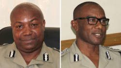 Commissioner of Police Colin John, left, and Deputy Commissioner, Frankie Joseph. (iWN file photos)