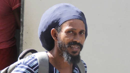 Hezekiah Naphtali leaves the Serious Offences Court on Wednesday after pleading guilty to the traffic charges. (iWN photo)