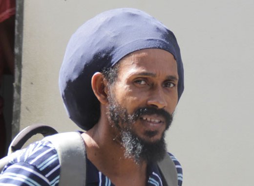 Hezekiah Naphtali leaves the Serious Offences Court on Wednesday after pleading guilty to the traffic charges. (iWN photo)