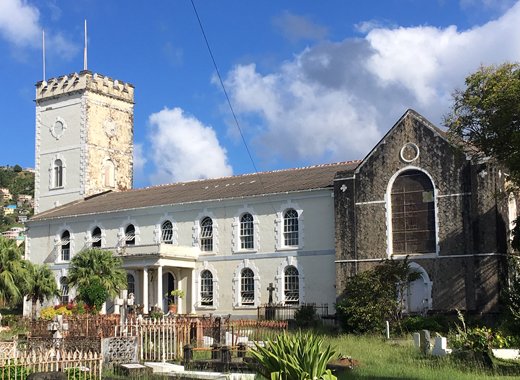 St. George's Cathedral in Kingstown where the crime took place. (iWN photo)