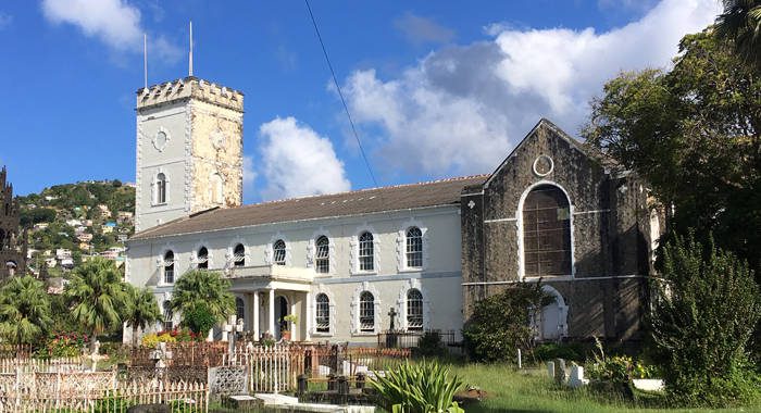 St. George's Cathedral in Kingstown where the crime took place. (iWN photo)