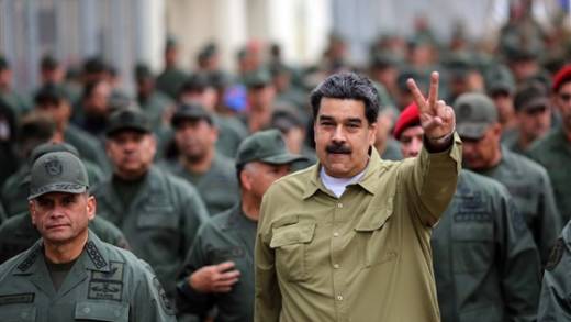 Venezuelan President Nicolas Maduro at a military rally in Caracas on Jan. 30, 2019. (Photo: Marceloa Garcia/AFP - Getty Images)