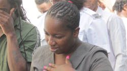 Eunice Dowers arrives at the Serious Offences Court on Wednesday. (iWN photo)