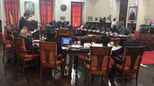 Parliament in session during last Monday's Budget presentation. (iWN photo)