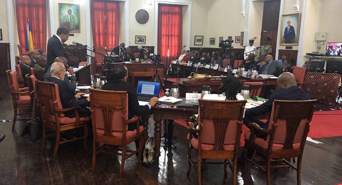 Parliament in session during last Monday's Budget presentation. (iWN photo)
