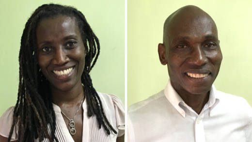 Counsel Shirlan "Zita" Barnwell, left, and Jomo Thomas. (iWN photos)