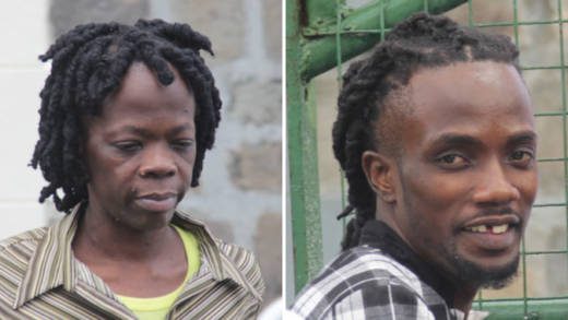 Kenetta Jame, left, and Mark Williams on their way to prison on Friday. (iWN photo)