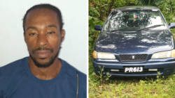 Roneil Bobb, right, and that car that he had when he stole 150 oranges from Grant Connell's farm. 
