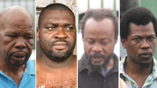 From left: Calvert Prince, Ezekiel Robin (file photo), Daniele Baptiste, Denzil Sam. (iWN photos)