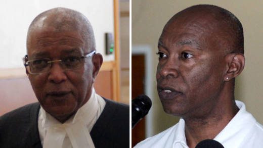 Former acting High Court judge, Justice Stanley John, left, and lawyer Joseph Delves. (iWN file photos)