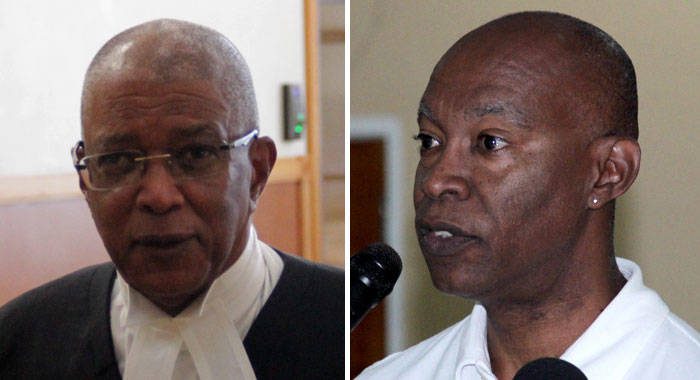Former acting High Court judge, Justice Stanley John, left, and lawyer Joseph Delves. (iWN file photos)