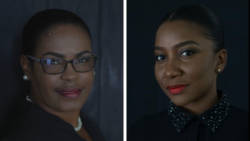 From left: Nisha Hope, playwright and producer, and Nerissa King, director.
