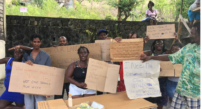 Buccament protesters