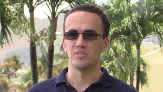 Climatologist Cédric Van Meerbeeck.