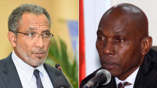 Leader of the Opposition, Godwin Friday, left, and House Speaker, Jomo Thomas.(file photos)