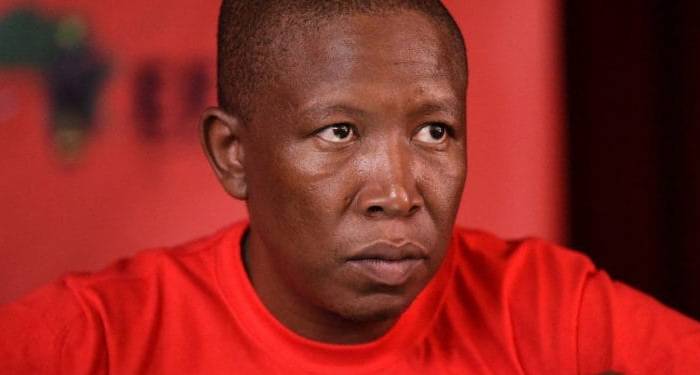 Julius Malema, the radical leader of South Africa's Economic Freedom Fighters. (Image via Twitter: Economic Freedom Fighters @EFFSouthAfrica)