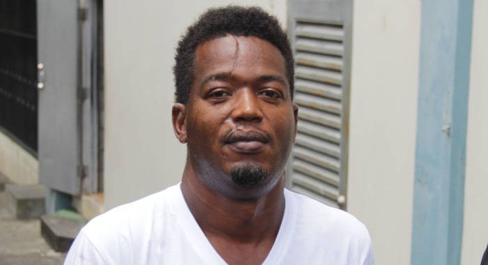 Money launderer Wilfred Clouden leaves the Serious Offences Court on Monday He has to come up with EC$150,000 by Dec. 30 to avoid jail time. (iWN photo) 