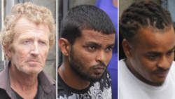 From left: Briton Kevin Slauter, Grenadian Javid Chetram, and Vincentian Kenroy Edwards. (iWN photos)