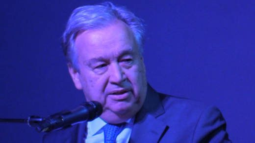 Secretary-General of the United Nations speaks at Wednesday's opening ceremony of the 40th summit of CARICOM leaders, in St. Lucia. (iWN photo)