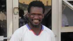 Daniel Laidlow smiles after leaving the Kingstown Magistrate's Court on Tuesday. (iWN photo)