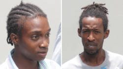 Kiranno Richards and Cosmoore Glasgow, two of the accused robbers. (iWN photo)