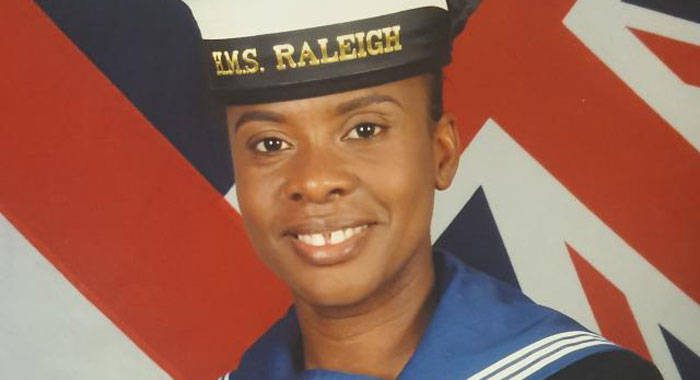 Vincentian Royal Navy sailor, Nicole Duncan.