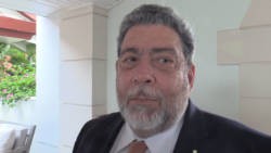 Prime Minister Ralph Gonsalves is not pleased with Luis Almargo treatment of Venezuela during his first time as head of the OAS. (iWN photo)