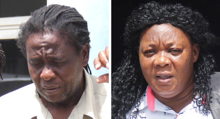 Sealey Matthias, left, was initially jointly charged along with Francella Thomas in connection with the firearm and ammunition found in Arnos Vale. (iWN photos)