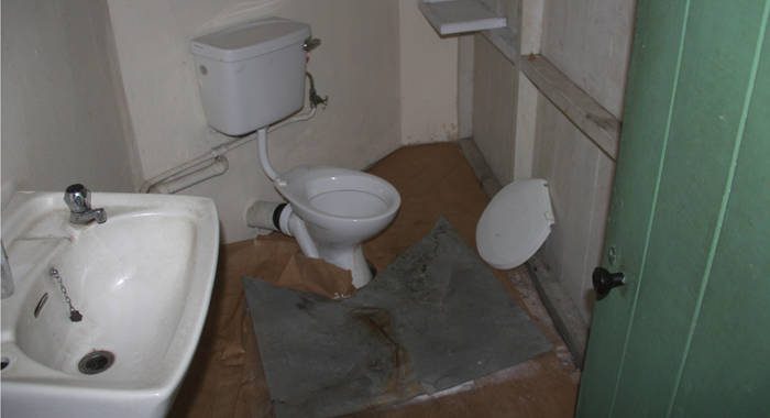 The rest room at the High Court building in Kingstown. (iWN photo)