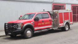 One of the firetrucks that the government purchased. (iWN photo)