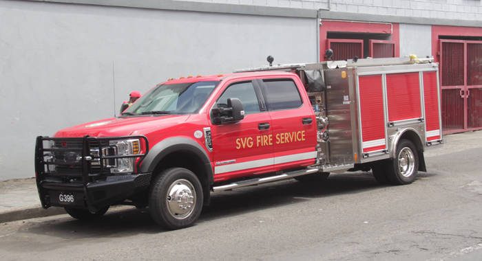 One of the firetrucks that the government purchased. (iWN photo)