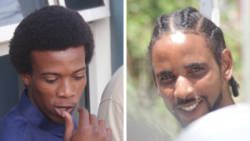 Kimal Harry and Curtis "Shooter" Small were reprimanded and discharged and urged to spread the word about not hunting out of season. (iWN photos)