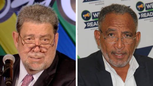 Prime Minister Ralph Gonsalves, left, and Opposition Leader Godwin Friday. (File photos)