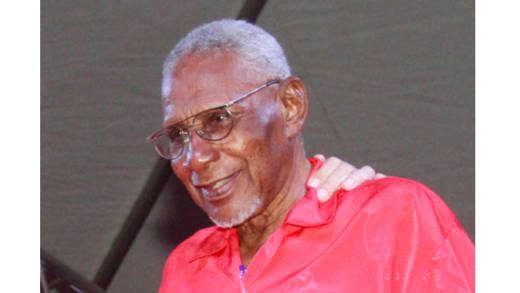 Sir Vincent Beache at a Unity Labour Party event in April 2018. (iWN photo)