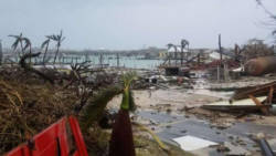 Debris from Hurricane Dorian is seen in Elbow Cay, which is just off Abaco in the Bahamas, on Monday. (Photo: ABC News)