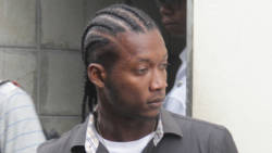 Ronnel Nanton leaves the Serious Offenses Court on Monday. (iWN photo)