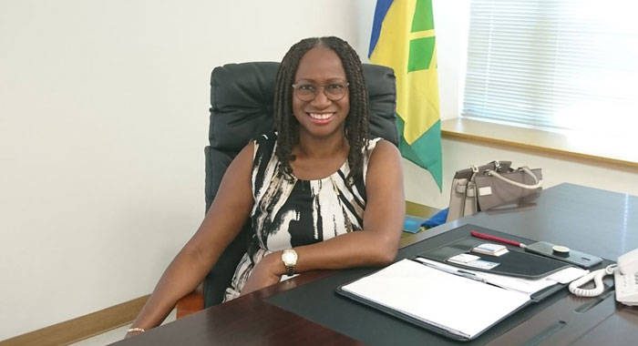 St. Vincent and the Grenadines Ambassador to Taiwan, Andrea Bowman at her office in Taipei. (Photo: Zuleika Lewis)
