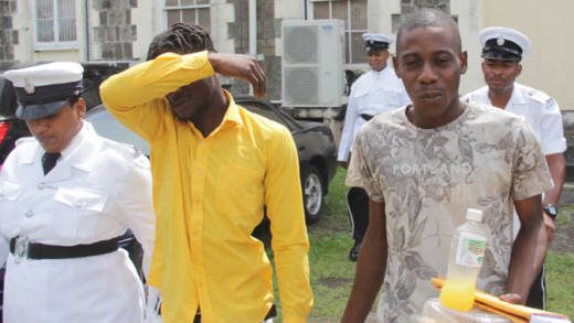 Enard Douglas, left, and Jeromie Jordan after their conviction in October 2019. (iWN photo)