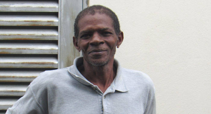 Kenroy Richardson stands outside the Serious Offences Court in Kingstown on Friday after being fined for marijuana possession. 