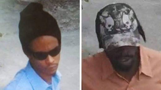 Police in Grenada had released these photos of the alleged robbers.