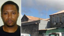 Accused murderer Veron Primus and Her Majesty's Prison in Kingstown, from which he escaped in 2019 and again in 2020.
