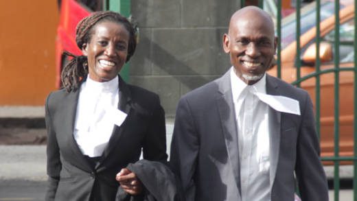 Lawyers Jomo Thomas, left, and Shirlan "Zita" Barnwell. (iWN file 
 photo)